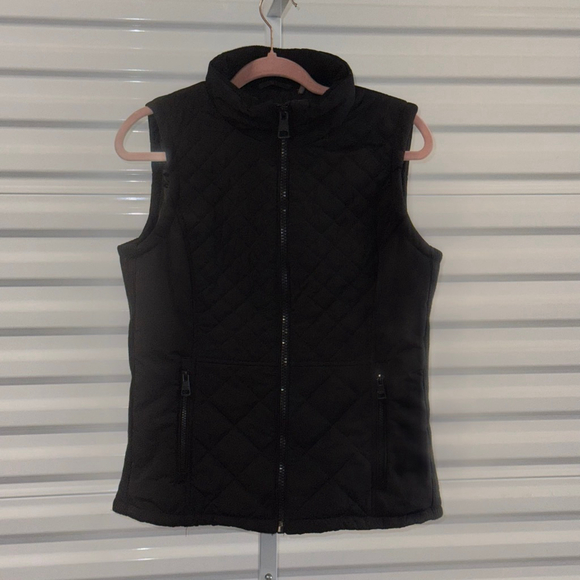 Andrew Marc Black Quilted Vest Women's Size S - Picture 1 of 7